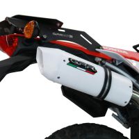 Escape compatível com Honda Crf 300 L - Rally 2021-2024, Albus Ceramic, Escape homologado, legal para mercados NÃO europeus, incluindo tubo de ligação e db killer removível 