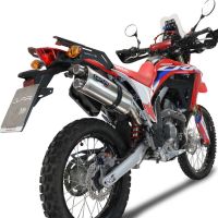 Escape compatível com Honda Crf 300 L - Rally 2021-2024, Dual Inox, Escape legal, aprovado, com db killer removível, tubo de conexão e conversor catalítico 