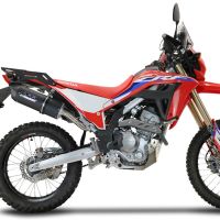 Escape compatível com Honda Crf 300 L - Rally 2021-2024, Furore Nero, Escape homologado, legal para mercados NÃO europeus, incluindo tubo de ligação e db killer removível 