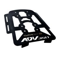 GPR TECH compatível com Honda Adv 350 2022/2024 e5 Placa de encaixe específica Top Case ALPITECH 35 LT compatível com bagageiro original, aço inox com 4 pontos de ancoragem