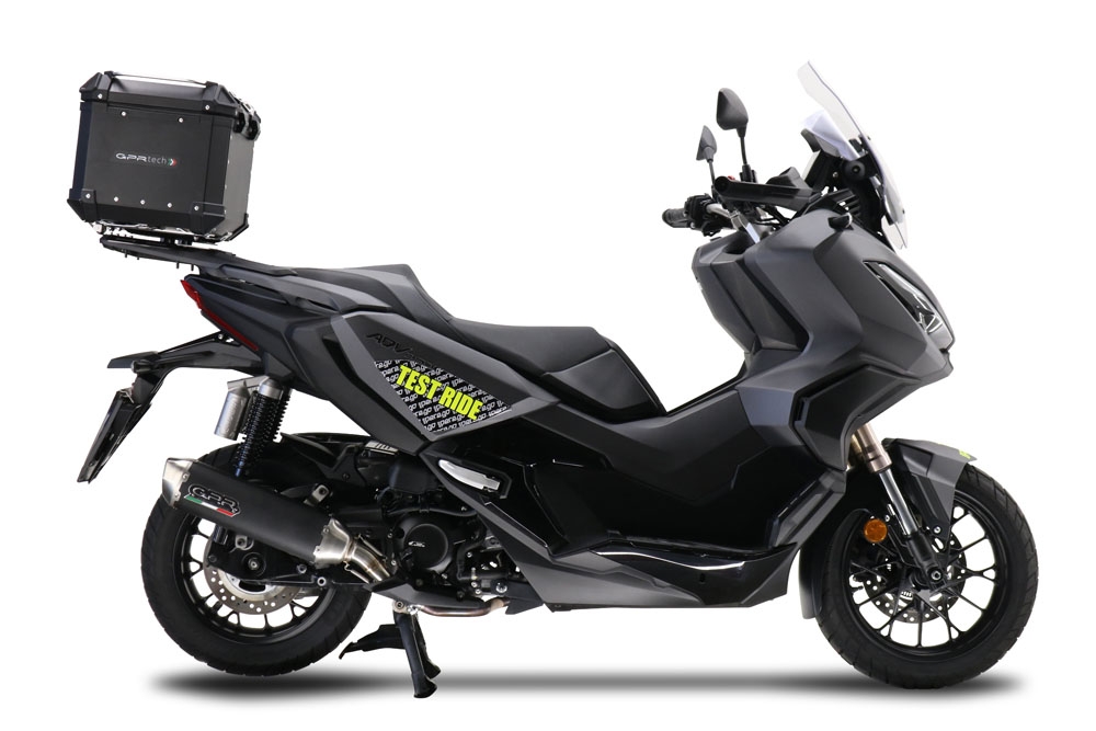 Escape compatível com Honda Adv 350 2022-2024, Pentascooter, Sistema de escapamento de corrida incluindo tubo de ligação específico com dbkiller 