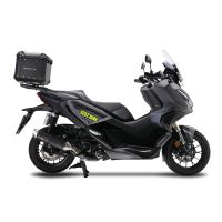 Top case maletas GPR TECH compatível com Honda Adv 350 2022/2024 e5 Top Case Alpi-Tech em alumínio, cor preta com placa específica incluída Capacidade Litros 55