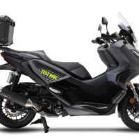 Escape compatível com Honda Adv 350 2022-2024, Pentascooter, Sistema de escapamento de corrida incluindo tubo de ligação específico com dbkiller 