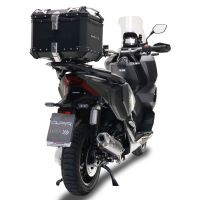 Top case maletas GPR TECH compatível com Honda Adv 350 2022/2024 e5 Top Case Alpi-Tech em alumínio, cor preta com placa específica incluída Capacidade Litros 45