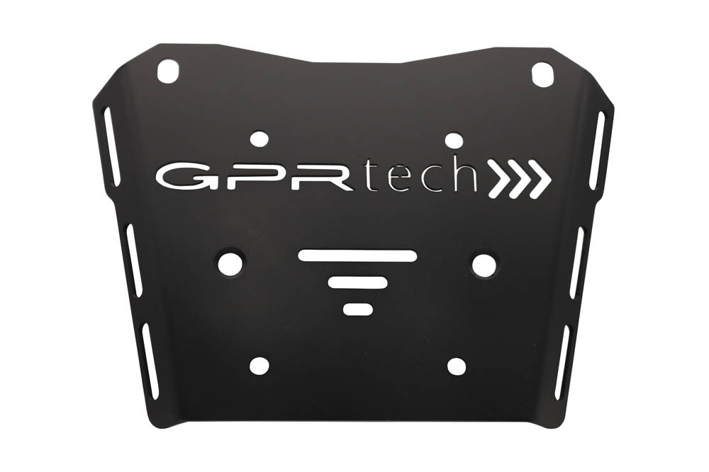 Top case maletas GPR TECH compatível com Honda Transalp 750  2023/2024 e5 Top Case Alpi-Tech em alumínio, cor preta com placa específica incluída Capacidade Litros 45