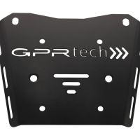 Top case maletas GPR TECH compatível com Honda Transalp 750  2023/2024 e5 Top Case Alpi-Tech em alumínio, cor preta com placa específica incluída Capacidade Litros 45