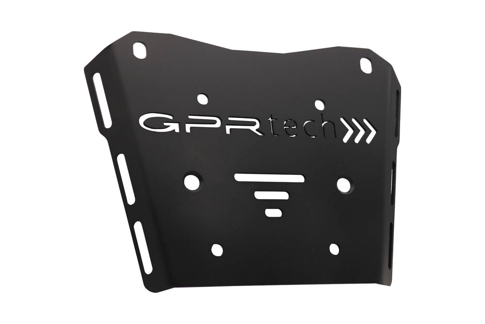 Top case maletas GPR TECH compatível com Honda Transalp 750  2023/2024 e5 Top Case Alpi-Tech em alumínio, cor preta com placa específica incluída Capacidade Litros 45