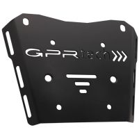Top case maletas GPR TECH compatível com Honda Transalp 750  2023/2024 e5 Top Case Alpi-Tech em alumínio, cor preta com placa específica incluída Capacidade Litros 45