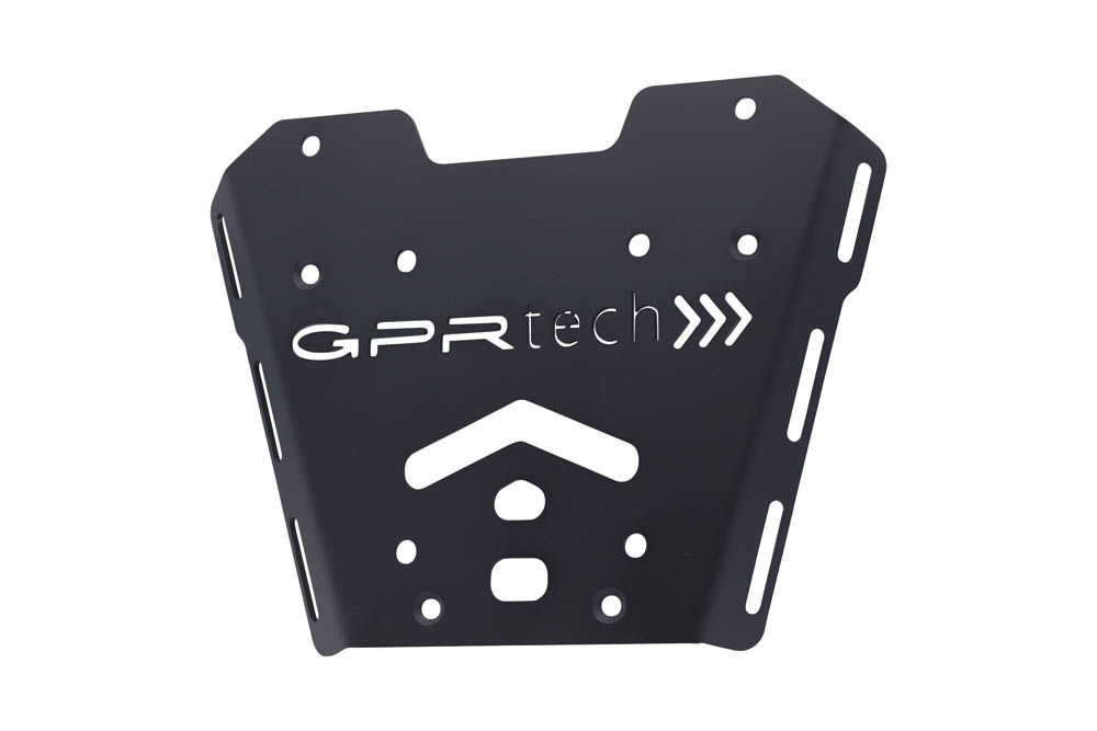 GPR TECH compatível com Honda X-Adv 750 2017/2020 e4 Top Case Alpi-Tech em alumínio, cor preta com placa específica incluída Capacidade Litros 55