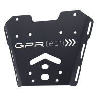 GPR TECH compatível com Honda X-Adv 750 2017/2020 e4 Top Case Alpi-Tech em alumínio, cor preta com placa específica incluída Capacidade Litros 55