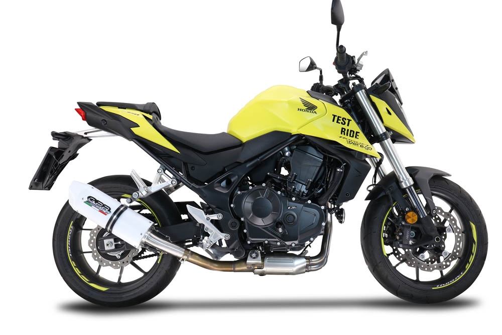Escape compatível com Honda CB 750 Hornet 2023-2024, Albus Evo4, Escape legal, homologado, silenciador com db killer removível e tubo de ligação específico 