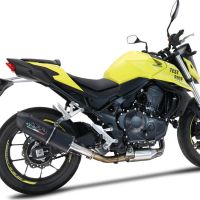 Escape compatível com Honda CB 750 Hornet 2023-2024, Furore Evo4 Nero, Escape legal, homologado, silenciador com db killer removível e tubo de ligação específico 