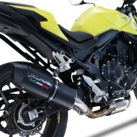 Escape compatível com Honda CB 750 Hornet 2023-2024, Furore Evo4 Nero, Escape legal, homologado, silenciador com db killer removível e tubo de ligação específico 