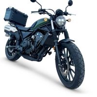 Top case maletas GPR TECH compatível com Honda CL 500 2023/2025 Top Case Alpi-Tech em alumínio, cor preta com placa específica incluída Capacidade Litros 55