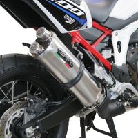 Escape compatível com Honda Crf 1000 L Africa Twin 2018-2020, Dual Inox, Escape legal, homologado, silenciador com db killer removível e tubo de ligação específico 