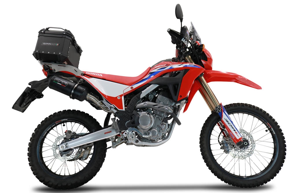 Top case maletas GPR TECH compatível com Honda Crf 300 L / Rally 2021/2024 e5 Top Case Alpi-Tech em alumínio, com porta-bagagens específico em alumínio cor preto com placa específica incluída Capacidade Litros 45