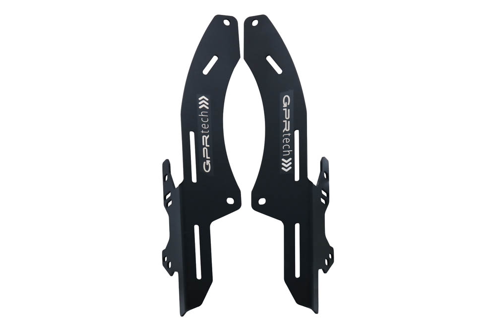 porta-malas GPR TECH compatível com Honda Crf 300 L / Rally 2021/2024 e5 Porta-bagagens específico em alumínio cor preto específico Top Case ALPITECH 35 LT Porta-bagagens em alumínio preto