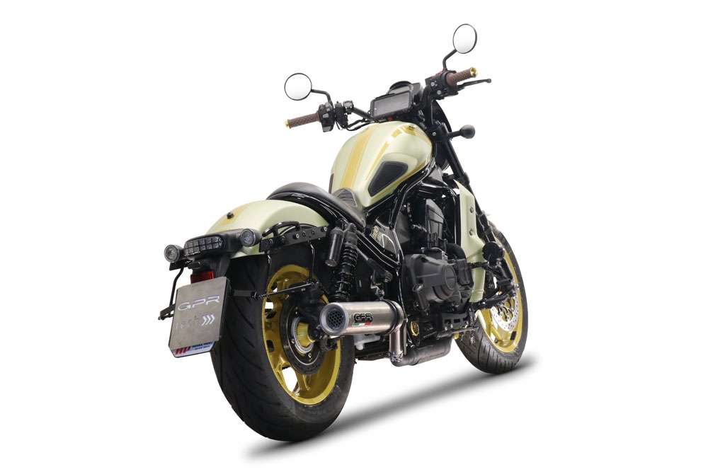 Escape compatível com Honda Cmx 1100 Rebel 2021-2024, M3 Inox , Escape legal, homologado, silenciador com db killer removível e tubo de ligação específico 