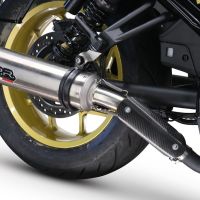 Escape compatível com Honda Cmx 1100 Rebel 2021-2024, M3 Inox , Escape legal, homologado, silenciador com db killer removível e tubo de ligação específico 
