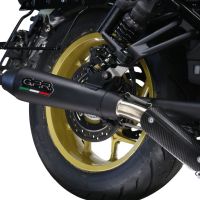 Escape compatível com Honda Cmx 1100 Rebel 2021-2024, Ultracone Nero, Escape legal, homologado, silenciador com db killer removível e tubo de ligação específico 