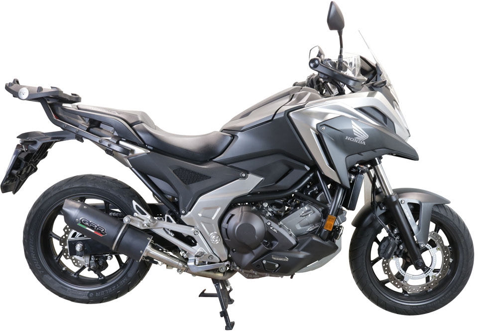 Escape compatível com Honda Nc 750 X - S Dct 2021-2023, Furore Evo4 Nero, Escape legal, homologado, silenciador com db killer removível e tubo de ligação específico 