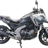 Escape compatível com Honda Nc 750 X - S Dct 2021-2023, Furore Evo4 Nero, Escape legal, homologado, silenciador com db killer removível e tubo de ligação específico 