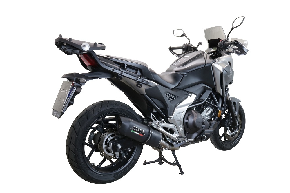 Escape compatível com Honda Nc 750 X - S Dct 2021-2023, Furore Evo4 Nero, Escape legal, homologado, silenciador com db killer removível e tubo de ligação específico 