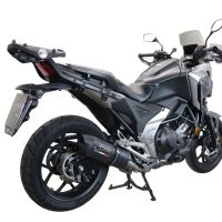 Escape compatível com Honda Nc 750 X - S Dct 2021-2023, Furore Evo4 Nero, Escape legal, homologado, silenciador com db killer removível e tubo de ligação específico 