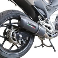 Escape compatível com Honda Nc 750 X - S Dct 2021-2023, Furore Evo4 Nero, Escape legal, homologado, silenciador com db killer removível e tubo de ligação específico 
