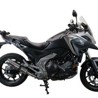 Escape compatível com Honda Nc 750 X - S Dct 2017-2020, M3 Inox , Escape legal, homologado, silenciador com db killer removível e tubo de ligação específico 