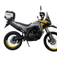Top case maletas GPR TECH compatível com Voge 300Rally 2022/2024 e5 Top Case Alpi-Tech em alumínio, cor prata com placa específica incluída Capacidade Litros 26