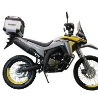 Top case maletas GPR TECH compatível com Voge 300Rally 2022/2024 e5 Top Case Alpi-Tech em alumínio, cor prata com placa específica incluída Capacidade Litros 35