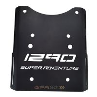 GPR TECH compatível com Ktm Lc 8 1290 Super Adventure R/S 2021/2024 e5 Placa de encaixe específica en titânio Top Case ALPITECH 35/55 LT compatível com bagageiro original, titânio com 4 pontos de ancoragem