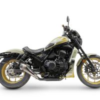 GPR escape compatível com  Honda Cmx 1100 Rebel 2021-2024, Powercone Evo, Escape legal, homologado, silenciador com db killer removível e tubo de ligação específico 