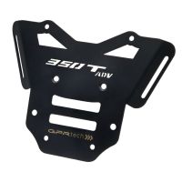 GPR TECH compatível com Zontes 350 T2 ADV 2022/2024 e5 Placa de encaixe específica Top Case ALPITECH 55 LT compatível com bagageiro original, aço inox com 4 pontos de ancoragem