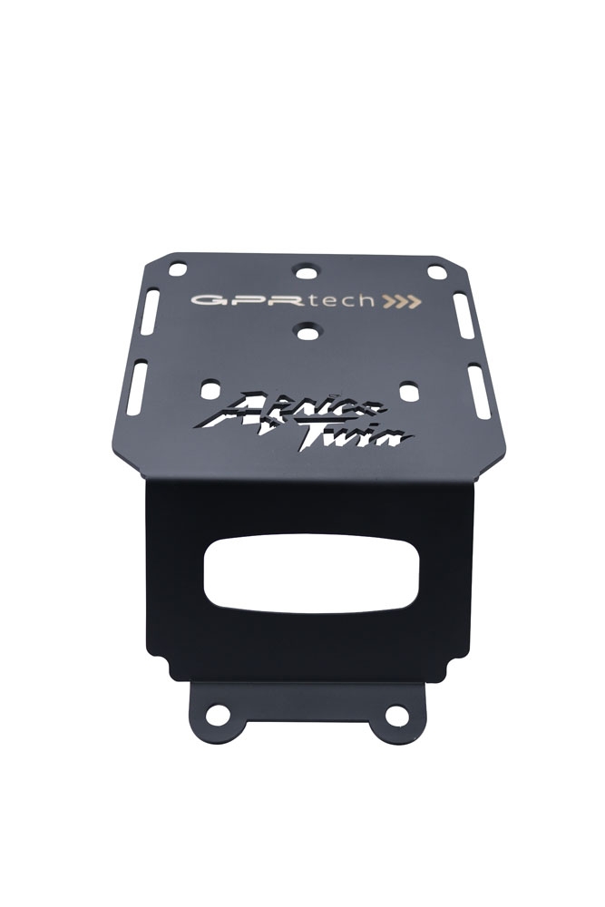 Top case maletas GPR TECH compatível com Honda Crf 1000 L Africa Twin Adventure Sport 2018/2020 e4 Top Case Alpi-Tech em alumínio, cor preta com placa específica incluída Capacidade Litros 35