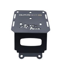 GPR TECH compatível com Honda Crf 1000 L Africa Twin Adventure Sport 2018/2020 e4 Placa de encaixe específica Top Case ALPITECH 35 LT compatível com bagageiro original, aço inox com 4 pontos de ancoragem