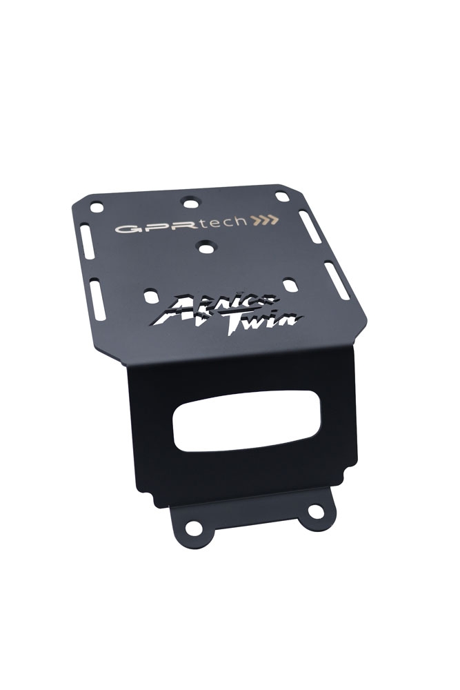 Top case maletas GPR TECH compatível com Honda Crf 1000 L Africa Twin Adventure Sport 2018/2020 e4 Top Case Alpi-Tech em alumínio, cor preta com placa específica incluída Capacidade Litros 35
