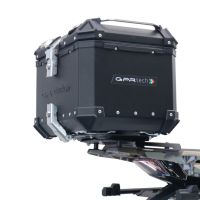 Top case maletas GPR TECH compatível com Zontes 350 T1 ADV 2022/2024 e5 Top Case Alpi-Tech em alumínio, cor preta com placa específica incluída Capacidade Litros 45