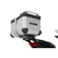 GPR TECH compatível com Ducati Multistrada V4 - S 2021/2024 Top Case Alpi-Tech em alumínio, cor prata com placa específica incluída Capacidade Litros 35