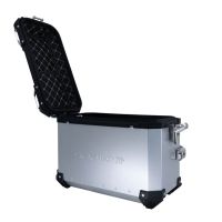 GPR TECH Par de malas laterais em alumínio sem rack específico, cor prata Capacidade 38 LT. + 38 LT. Capacidade 38 LT. + 38 LT.