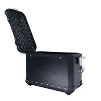 GPR TECH Par de malas laterais em alumínio sem rack específico, cor preta Capacidade 38 LT. + 38 LT. Capacidade 38 LT. + 38 LT.