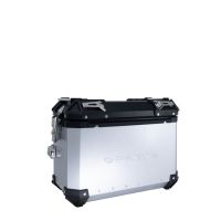 GPR TECH compatível com  Bmw F 750 Gs 2021/2024 e5 Par de malas laterais em alumínio com o lado direito contornado, cor prata com porta-bagagem específico Capacidade 38 LT. + 32 LT.
