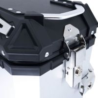 GPR TECH Par de malas laterais em alumínio sem rack específico, cor prata Capacidade 38 LT. + 38 LT. Capacidade 38 LT. + 38 LT.