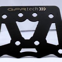 GPR TECH compatível com Voge 300Rally 2022/2024 e5 Placa de encaixe específica Top Case ALPITECH 35 / 45 LT compatível com bagageiro original, aço inox com 4 pontos de ancoragem
