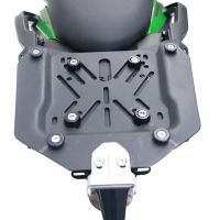 GPR TECH compatível com Kawasaki Versys 650 2023/2024 e5 plus Top Case Alpi-Tech em alumínio, cor preta com placa específica incluída Capacidade Litros 45