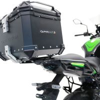 GPR TECH compatível com Kawasaki Versys 650 2023/2024 e5 plus Top Case Alpi-Tech em alumínio, cor preta com placa específica incluída Capacidade Litros 45