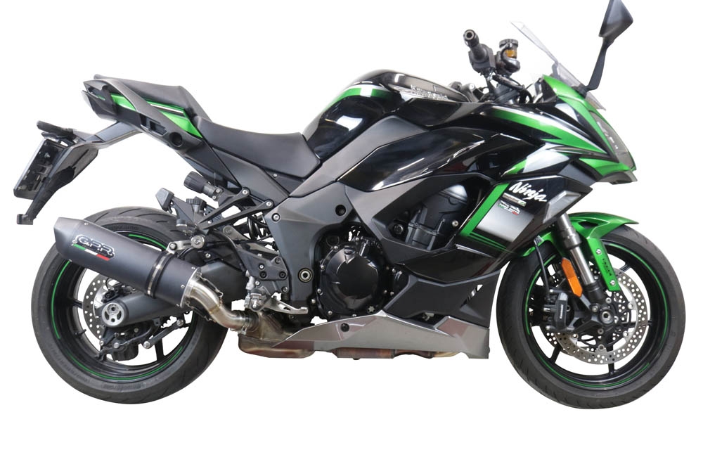 Escape compatível com Kawasaki Ninja 1000 Sx 2020-2020, Furore Evo4 Nero, Escape legal, homologado, silenciador com db killer removível e tubo de ligação específico 