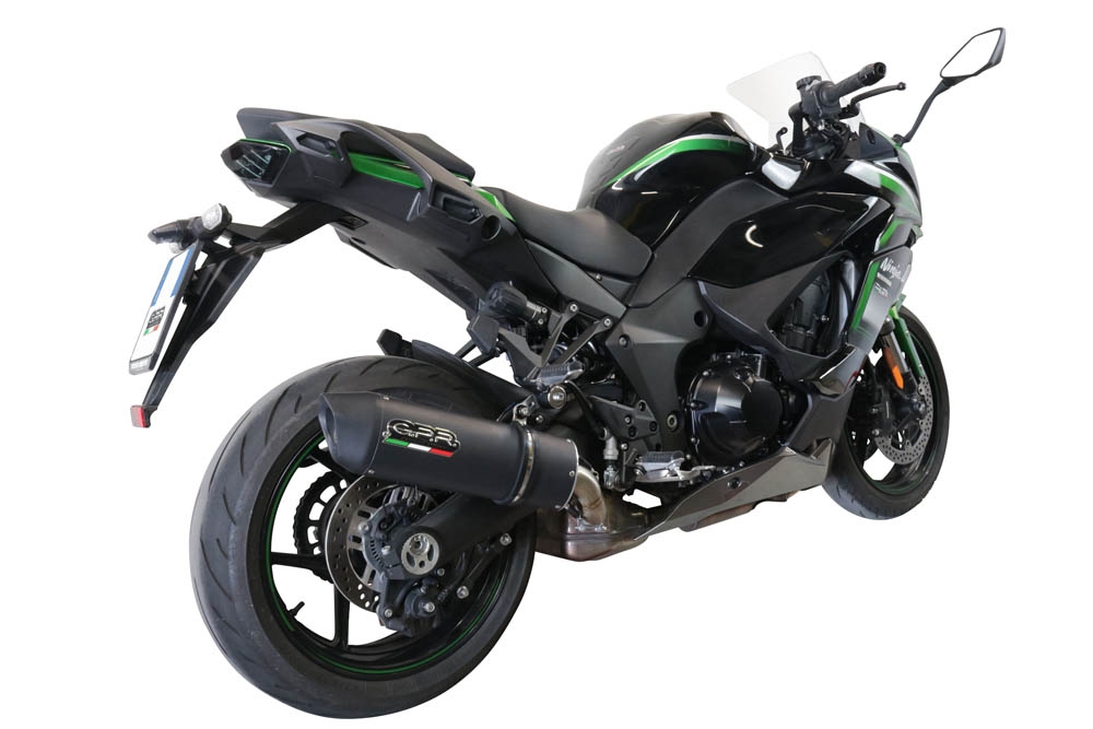 Escape compatível com Kawasaki Ninja 1000 Sx 2020-2020, Furore Evo4 Nero, Escape legal, homologado, silenciador com db killer removível e tubo de ligação específico 