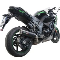 Escape compatível com Kawasaki Ninja 1000 Sx 2021-2024, M3 Black Titanium, Escape legal, homologado, silenciador com db killer removível e tubo de ligação específico 